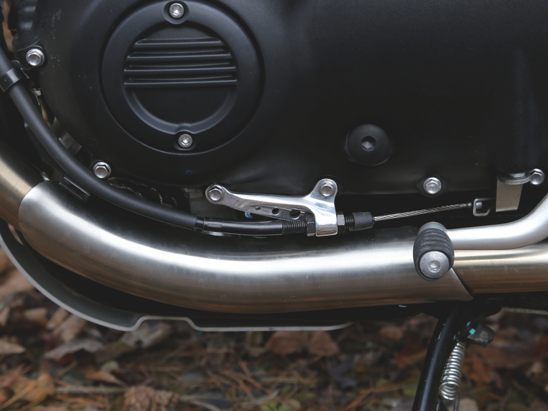 TEC Alloy Clutch Cable Bracket Black or Silver TEC Bike Parts