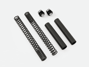 TEC Front Fork Full Upgrade Kit - Progressive Springs & Fork Top Pre-Load Adjusters - BSA Bantam 350